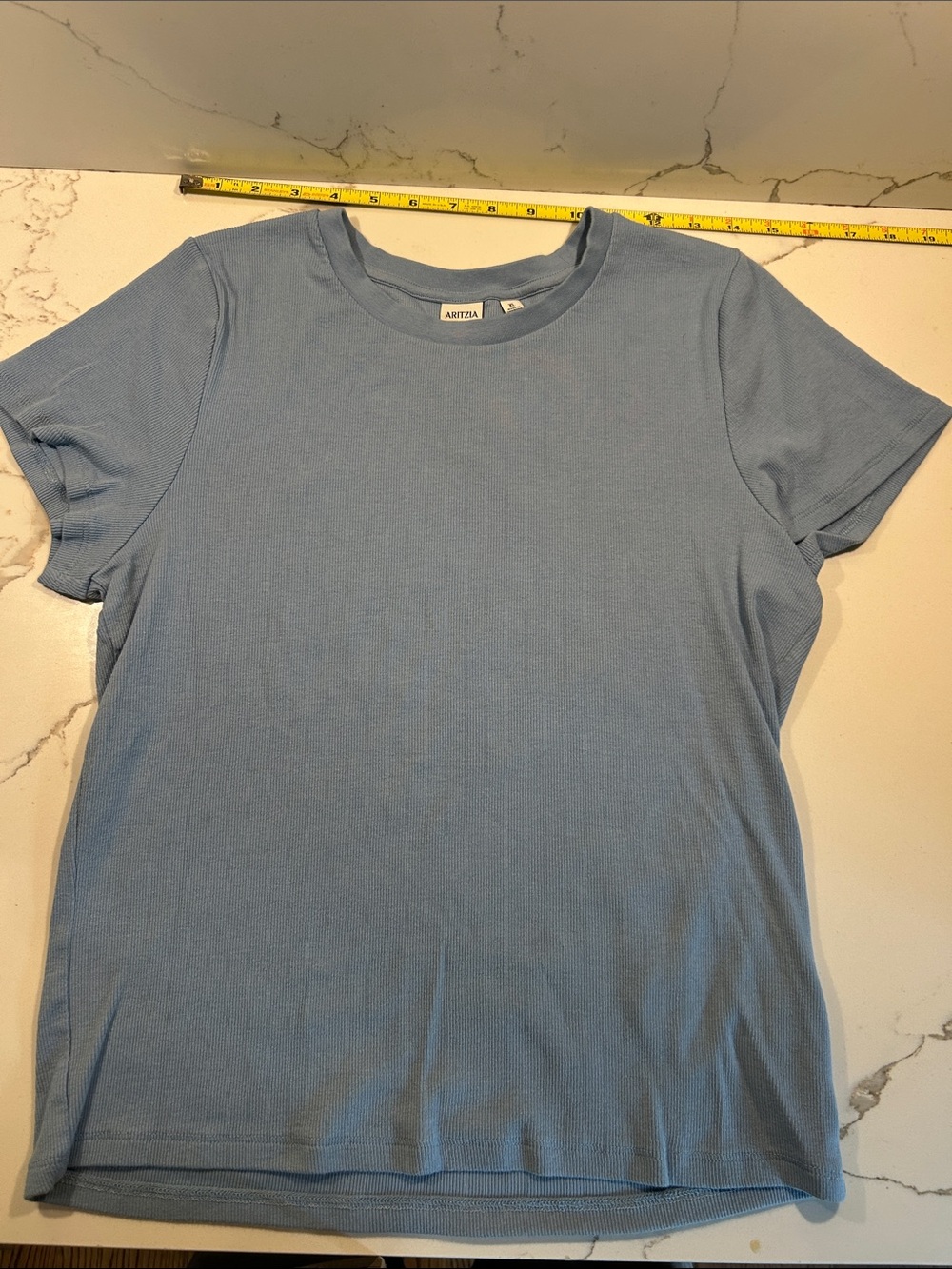 Aritzia Sky Blue Short-Sleeve Crewneck Tee